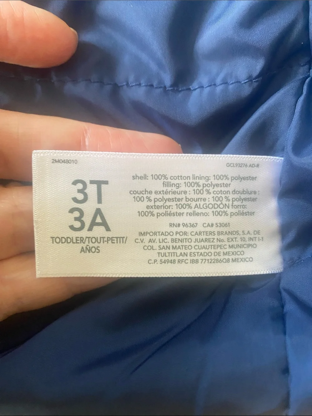 OshKosh B'gosh Tan Jacket with Blue Lining